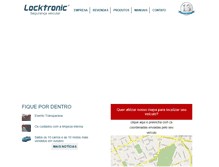 Tablet Screenshot of locktronic.com.br